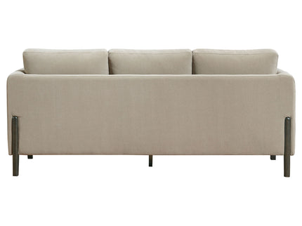 Fisher - Upholstered Panel Arm Sofa - Taupe