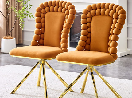 Puffy Bubble, Ball Chain Chair For Dining Room & Kitchen (Set of 2)