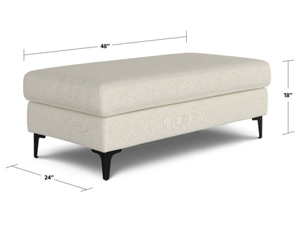 Ava - Versatile Mid Century Ottoman