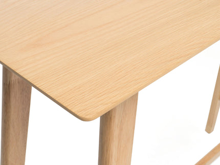 Bar Height Dining Table With Splayed Legs And Elongated Rectangular Top