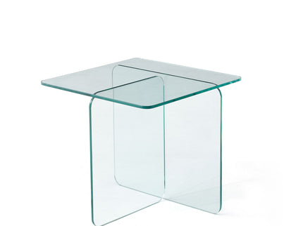 Modern Transparent Tempered Glass Sidetable