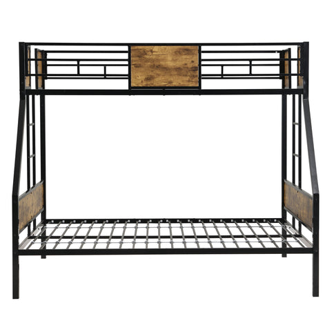 Modern Metal Bunk Bed With Dual Side Ladder And Metal Desig