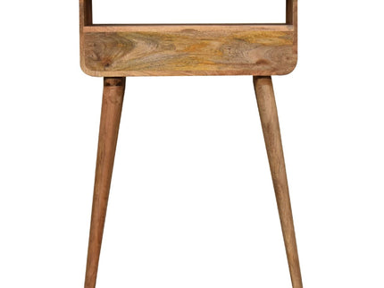 Curved Chestnut Console Table