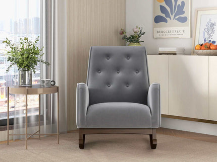 Demetrius - Solid Wood Rocking Chair
