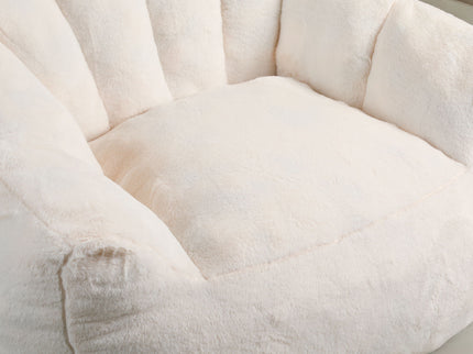 Beanbag Chair, Beanbag Sofa Chair With Armrests Stuffed High Density Foam