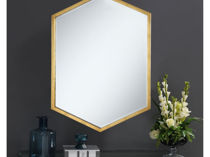 Cavendish - Hexagonal Wall Mirror - Gold