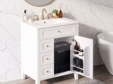 Modern Black Bathroom Vanity With Sink