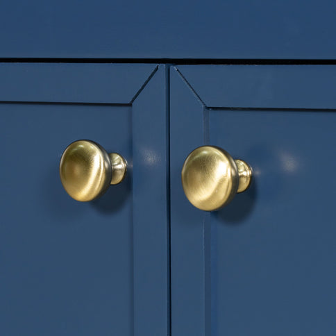 Elegant Vintage Bathroom Vanity With Sink And Soft Closing Door, 4 Drawers Of Different Sizes Frame
