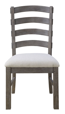 Upholstered Dining Chairs (Set of 2) - Brown - Wood
