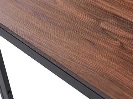 Creative Design Veneered MDF Wood Structure Rectangular Walnut Dining Table - Walnut