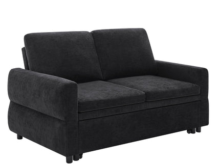 Convertible Sofa Bed Loveseat With Adjustable Backrest And USB Ports