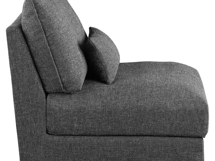 Wakefield - Upholstered Armless Slipper Chair - Black