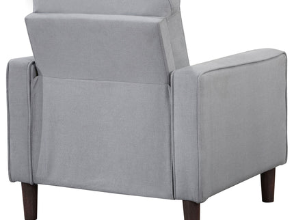 Harvey - Upholstered Tufted Accent Chair - Gray