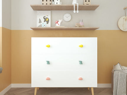 3 Drawer Dresser, Storage Cabinet With Anti Tip Safety