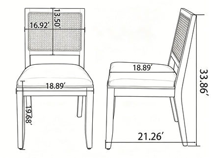 Kitchen & Dining Room Chairs (Set of 2)