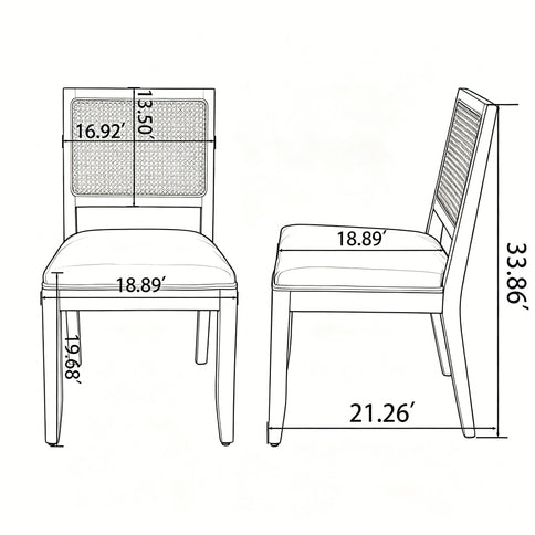 Kitchen & Dining Room Chairs (Set of 2)
