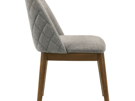 Hutchins - Dining Side Chair (Set of 2) - Gray / Brown