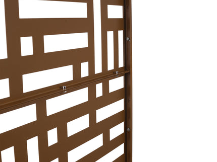 Decorative Freestanding Metal Privacy Screen For Indoor & Outdoor Use