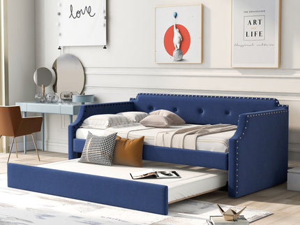 Upholstered Daybed With Trundle