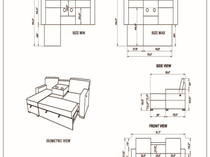 Territory - Pull Out Sofa Bed