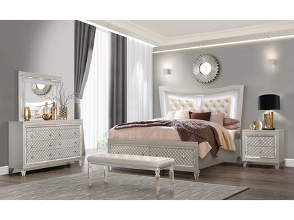 Cross - Glam Nightstand - Champagne