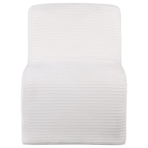Winne - Curved Armless Accent Chair