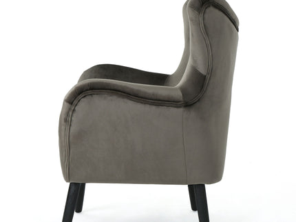 Alyssa - Mid Century Upholstered Arm Chair With Wingback Design