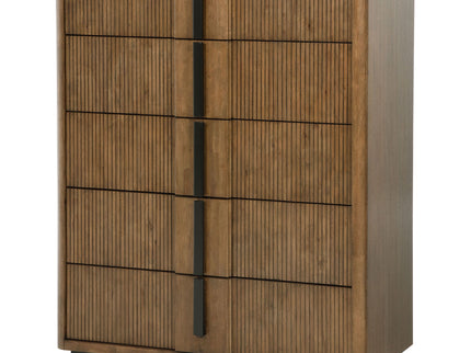 Moraga - 5 Drawer Chest Of Drawers - Ash Brown
