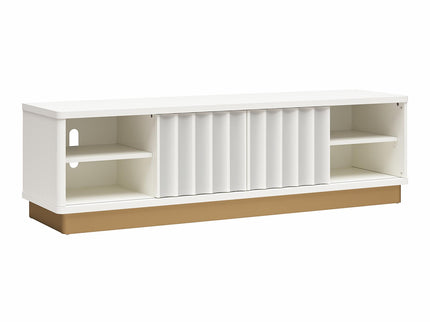 Rene - Scalloped TV Stand For TVs Up To 65" - White