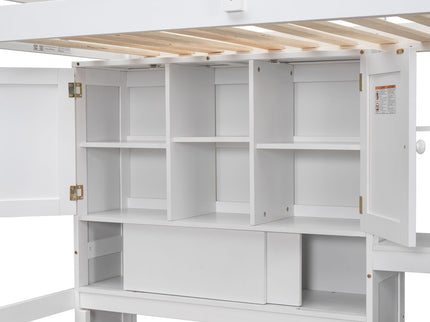 Loft Bed With Built In Desk And Staircase