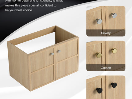 Modern Wall Mounted Bathroom Vanity With Soft Closing Doors