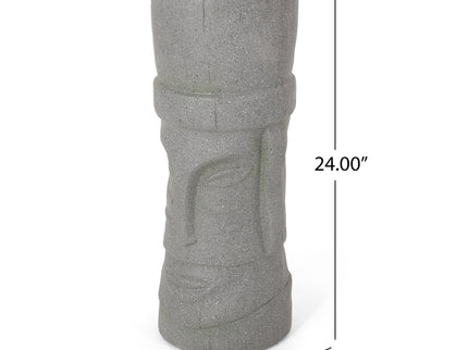Classic Flower Planter With Magnesium Oxide Material - Stone Gray