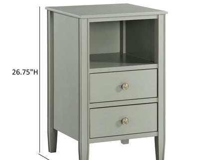 Winston - 2 Drawer Storage Nightstand