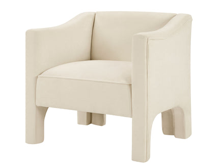 Barrel Accent Chair With Enclosed Arms