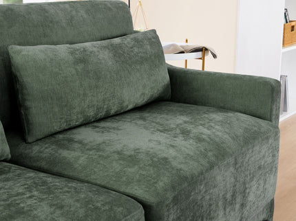 Elegant Sofa With Ergonomic Design And Lumbar Pillows