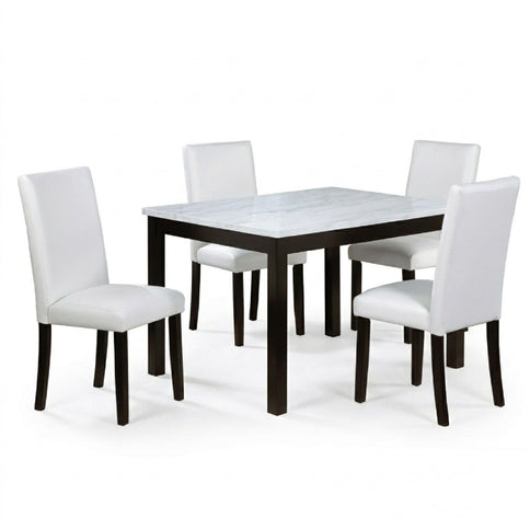 Dining Table With 4 Upholstered Side Chairs