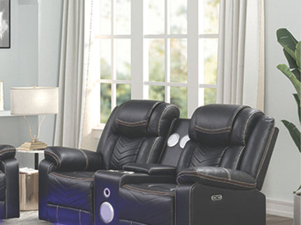 Challenger - LED Power Recliner Loveseat