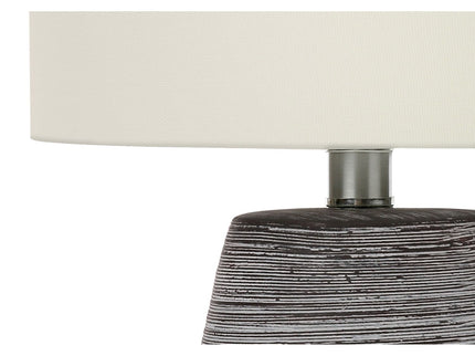 Lighting, Table Lamp, Ceramic, Contemporary - Gray / Cream