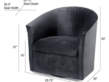 Eden - Swivel Chair With Upholstery And Hardwood Frame