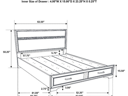 Corbin - Queen Bedroom Set With Storage - Black