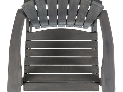 Outdoor Acacia Wood Adirondack Barstools (Set of 2)