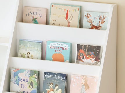 Bookshelf And Toy Storage Organizer, 4 Tier Bookcase With Display Stand For Playroom