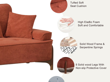 Comfortable Deep Seated Sofa With Pillows