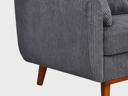 Upholstered Loveseat With Arms And Pillows