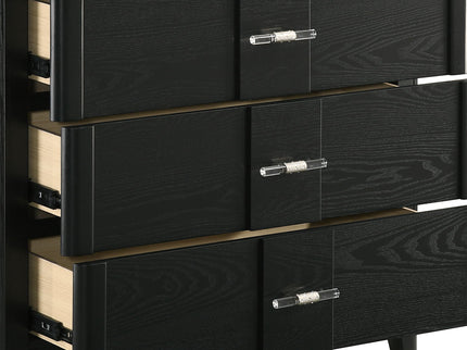 Opel - 5 Drawer Chest - Black