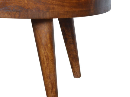 Rounded Wood Table