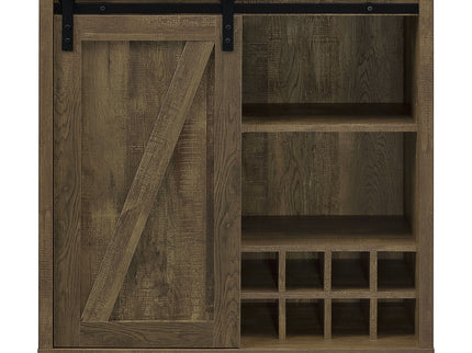 Arcata - Sliding Door Bar Cabinet - Oak