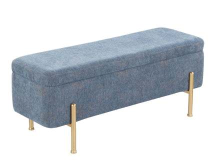 Daniella - Contemporary Bench - Gold / Blue