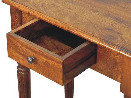 Turned Leg Writing Desk - Chestnut