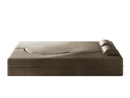 Modern Floor Sofa With 2 Pillows, Convertible Twin Size Folding Mattress For Living Room